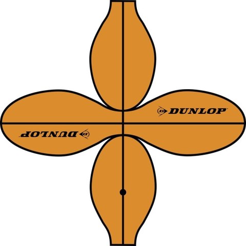 Dunlop - Piłka do koszykówki outdoor 8 paneli r.7 (pomarańczowy) Dunlop