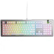 Glorious GMMK 3 Pro 100% niestandardowa klawiatura do gier - wstępnie złożona, ANSI (USA), przełączniki Fox, srebrna GLORIOUS