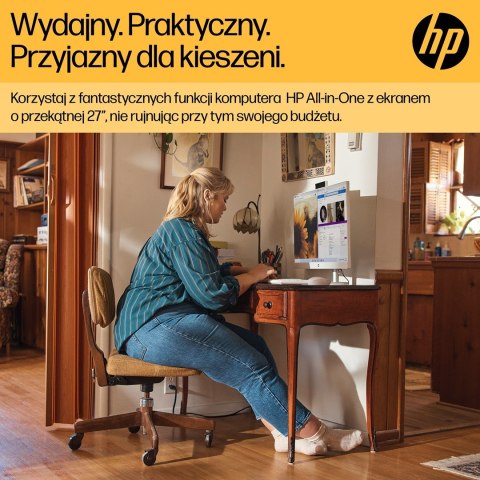 HP 27-cr0232nw AIO Ryzen 5 7520U 27.0"FHD IPS AG 300nits 16GB DDR5 SSD512 Radeon 610M LAN Win11 2Y Shell White Hewlett-Packard