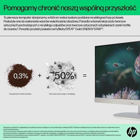 HP AIO 24-cr0124nw i3-N300 23.8"FHD IPS 250nits AG 8GB DDR4 3200 SSD512 UHD Cam720p kB+Mouse Win11 Shell White 2Y Hewlett-Packard