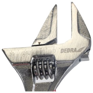 Klucz nastawny krótki 140mm, zakres szczęk 0-34mm, crv Dedra