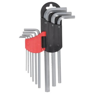 Klucze sześciokątne długie 1.5-10mm zestaw 9szt, crv Dedra