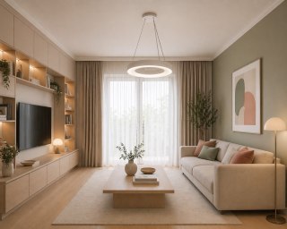 Plafon led Drax 32W 4000K biały wiszący