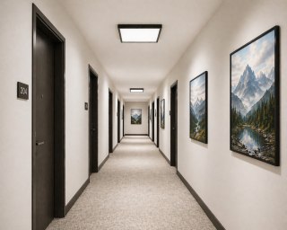 Plafon led Vena 24W 4000K RAL7016 czujnik mikrof