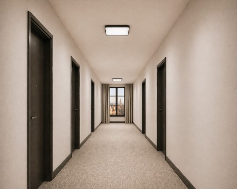 Plafon led Wilton 24W 4000K czarny 330*80 czujnik