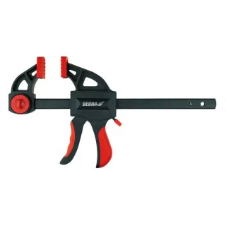 Ścisk stolarski 610x72mm,nylon,pistolet. Dedra