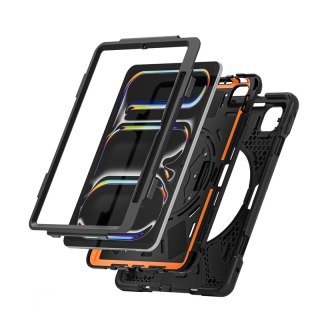 Crong Defender Plus - Pancerne etui iPad Pro 11" M5 (2025) / M4 (2024) (czarny) Crong