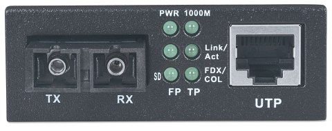 INTELLINET MEDIA KONWERTER GIGABIT ETHERNET JEDNOMODOWY 507349 Intellinet