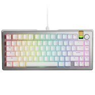 Klawiatura gamingowa Glorious GMMK 3 Pro HE 75% Custom Gaming-Tastatur - Pre-Built, Fox HE Switches, Silber GLORIOUS