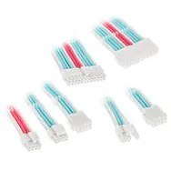 Kolink Core Adept Braided Cable Extension Kit - Brilliant White/Neon Blue/Pure Pink KOLINK
