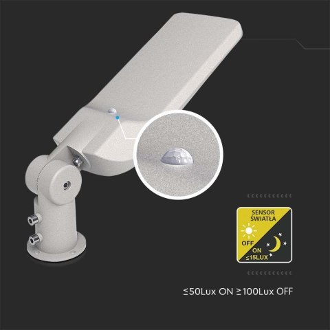 Oprawa uliczna LED V-TAC SAMSUNG CHIP z regulacją i czujnikiem światła 150W 135Lm/W VT-169ST-S 4000K 20250lm 5 lat gwarancji