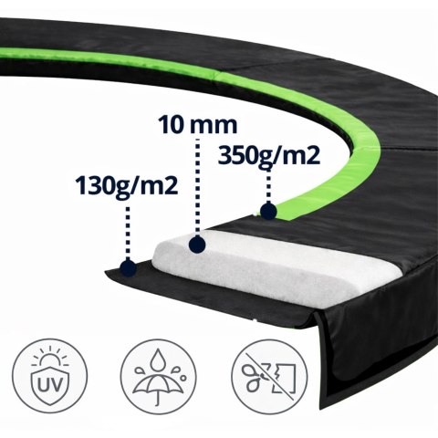 Osłona Sprężyn Do Trampoliny LEAN SPRING PAD Czarna 480-487 CM 16FT LEAN