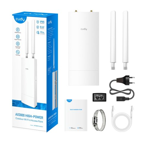 Cudy AP3000 Outdoor Biały Obsługa PoE CUDY