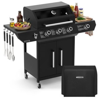 Grill gazowy 3+1 13.5kW Varen Black 4.0 Kaminer KAMINER