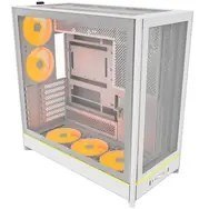 Obudowa PC Montech HS01, Midi-Tower, ATX, aRGB, Szkło Hartowane - biała Montech