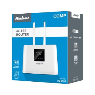 Rebel RB-0702 router/modem bezprzewodowy (2,4 GHz) 3G 4G biały Rebel