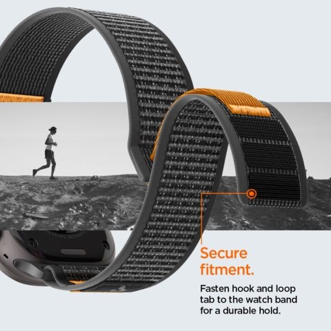 Spigen Athlex Air 2 - Pasek do Apple Watch 44/45/46/49 mm (Active Black / Orange) Spigen
