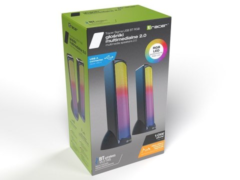 TRACER GŁOŚNIKI 2.0 BLUETOOTH SIGMA USB RGB Tracer