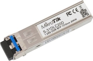 Wkładka SFP Mikrotik S-31DLC20D 1.25G Dual LC UPC SM 20km MikroTik