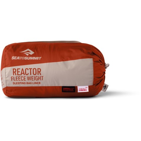 Wkładka do śpiwora SEA TO SUMMIT Reactor Fleeceweight Liner Regular, picante red SEA TO SUMMIT