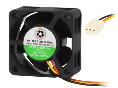 85-413# Wentylator 40x20mm 12v kulkowy 3-przewodowy Blow