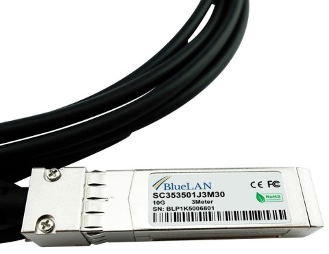BlueOptics JD096C-BL kabel InfiniBand / światłowodowy 1 m SFP+ Czarny No name