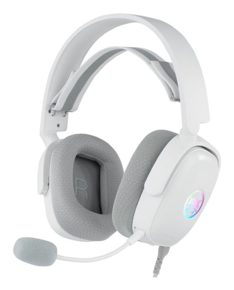 GAMIAC HS71 Zestaw słuchawkowy Przewodowa Opaska na głowę Gaming USB Type-C Biały No name
