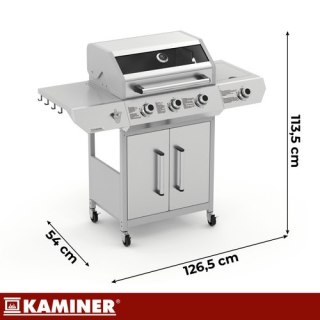 Grill gazowy 3+1 13.5kW Varen 4.0 Kaminer KAMINER