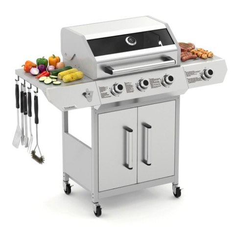 Grill gazowy 3+1 13.5kW Varen 4.0 Kaminer KAMINER