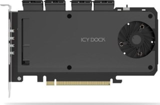 Icy Dock Adapter 4 x M.2 NVMe SSD Mobile Rack Adapter Card f No name
