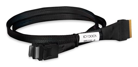 Kabel wewnętrzny SAS ICY Dock MB206L-B - 8i Slim SAS (SFF-8654) (M) do 4i OCuLink (SFF-8611) - 50cm - do ToughArmor MB699VP-B V2 No name