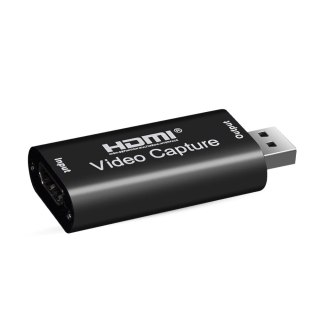 Karta przechwytywania wideo grabber hdmi - usb org video do 4k czarna RTO