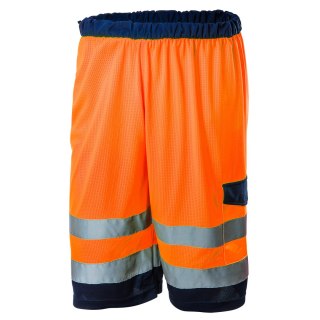 Krótkie spodenki ostrzegawcze, pomarańczowe, siatkowe, rozmiar S NEO TOOLS