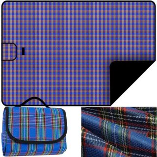 Mata piknikowa 145x180 basic - niebieska MALATEC