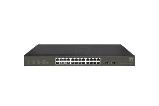 Przełącznik LevelOne Hilbert 26-portowy Gigabit Smart Lite - 24 x Gigabit RJ45 - 2 x Gigabit SFP (GES-2126) No name