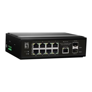 Przełącznik LevelOne Industrial Gb/L2 Managed PoE 10-portowy 360 W 1 Gb/s No name
