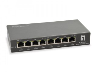 8-portowy gigabitowy przełącznik PoE, 802.3at/af PoE, 120W Producent: LEVELONE (GEP-0823) No name