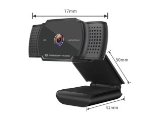 Conceptronic AMDIS02B kamera internetowa 5 MP 2592 x 1944 px USB 2.0 Czarny No name
