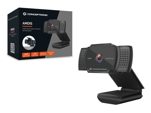 Conceptronic AMDIS06B kamera internetowa 1920 x 1080 px USB 2.0 Czarny No name
