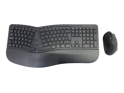 Conceptronic ORAZIO02ES klawiatura Dołączona myszka Biuro RF Wireless QWERTY Hiszpański Czarny No name