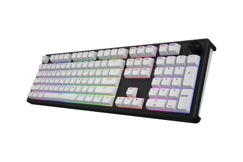 HATOR Skyfall Wireless 100 klawiatura Gaming USB + RF Wireless + Bluetooth QWERTY US English Czarny, Biały No name