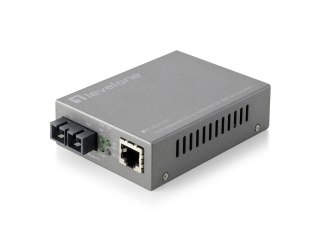 Konwerter mediów LevelOne Web Smart Series FVS-3120 - RJ-45 / SC Pojedynczy tryb - do 20km (FVS-3120) No name
