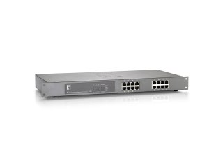 LevelOne FEP-1612W120 - Przełącznik - 16 x 10/100 (PoE+) - Możliwość montażu w szafie - PoE+ (480 W) No name