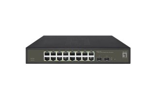 LevelOne Hilbert 18-portowy gigabitowy przełącznik Smart Lite - 16 x Gigabit RJ45 - 2 x Gigabit SFP No name