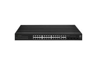 LevelOne IGS-2128 przełącznik sieciowy Zarządzany L2 Gigabit Ethernet (10/100/1000) Czarny No name