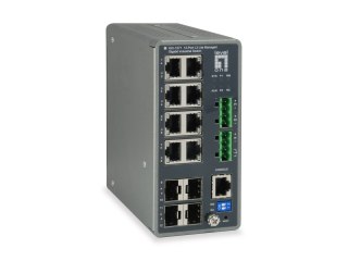Przełącznik przemysłowy LevelOne 8xGE/4xSFP TURING zarządzany L3 1Gbps No name