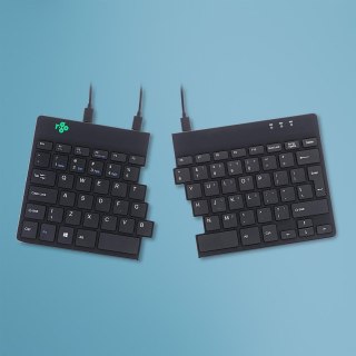 R-Go Tastatur Split Break US-Layout verkabelt schwarz No name