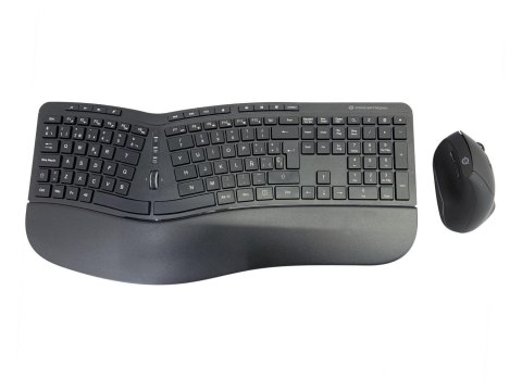 Conceptronic ORAZIO02ES klawiatura Dołączona myszka Biuro RF Wireless QWERTY Hiszpański Czarny No name