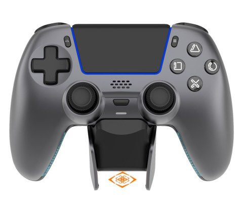 Deltaco Gaming GAM-199-STEELGRAY kontroler gier Szary, Metaliczny, Stal Bluetooth/USB Gamepad PlayStation 5, Android, iOS No name
