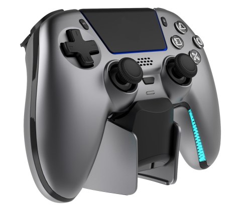 Deltaco Gaming GAM-199-STEELGRAY kontroler gier Szary, Metaliczny, Stal Bluetooth/USB Gamepad PlayStation 5, Android, iOS No name